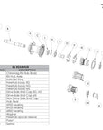 R6 Rear Hub Parts
